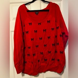 Red Sweater w/ black bows